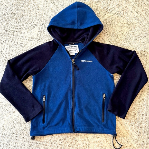 Abercrombie Fleece Hooded Full Zip Jacket - Picture 1 of 9